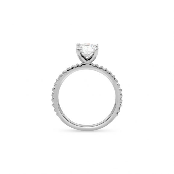 Tulip Setting (4-Claw) | 18k White Gold/Platinum - Image 2