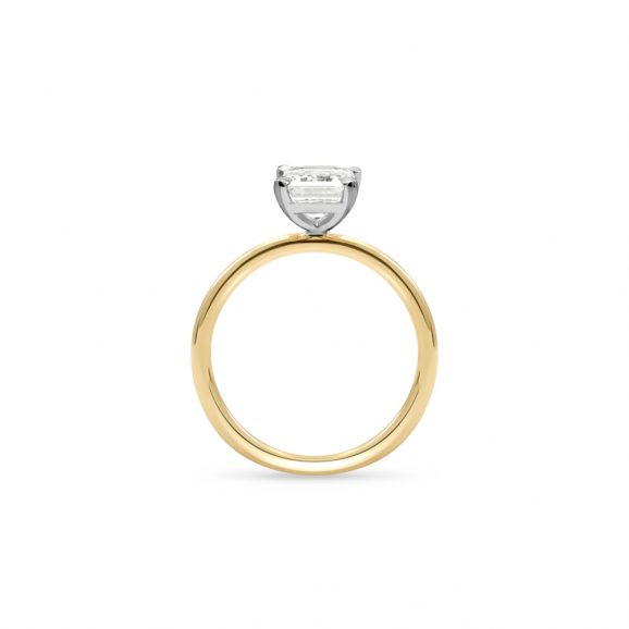 Slimline Solitaire (4-Claw) | 18k Yellow Gold - Image 6