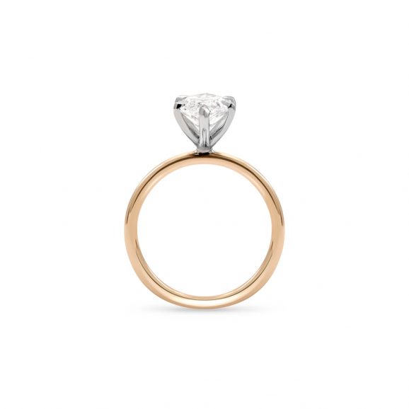 Slimline Solitaire (6-Claw) | 18k Rose Gold - Image 2