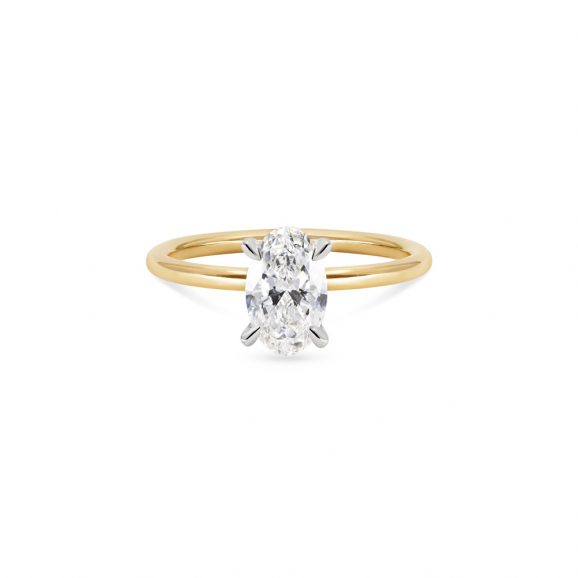 Slimline Solitaire (4-Claw) | 18k Yellow Gold