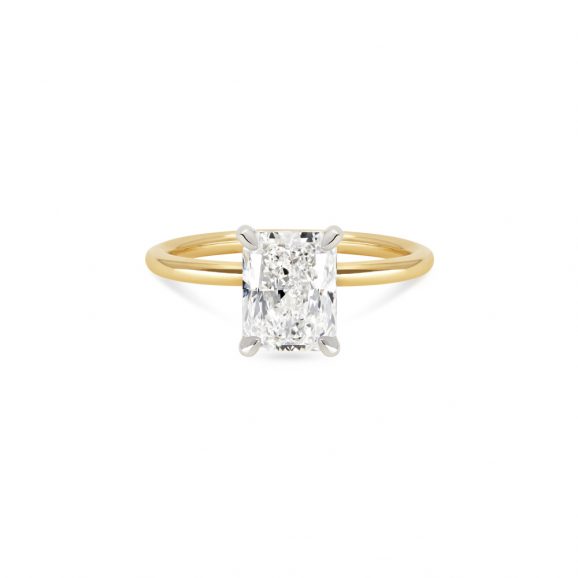 Slimline Solitaire (4-Claw) | 18k Yellow Gold - Image 7